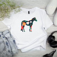 Floral Equine Silhouette