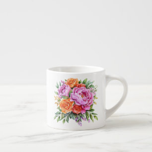 Floral espresso cup