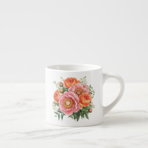 Floral espresso cup
