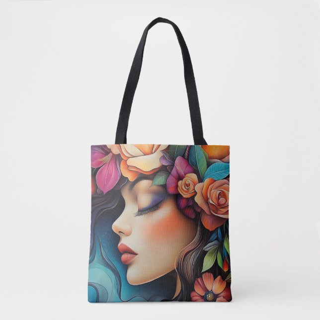 Floral Essence Tote Bag (Front)
