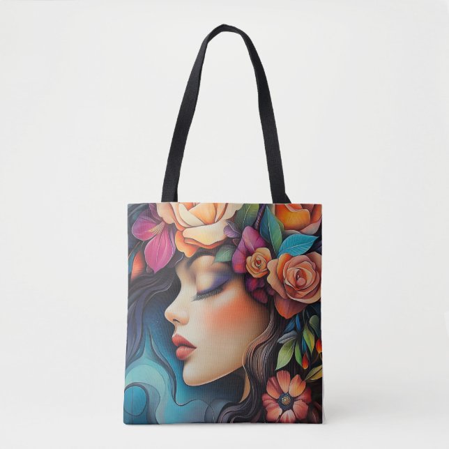 Floral Essence Tote Bag (Front)