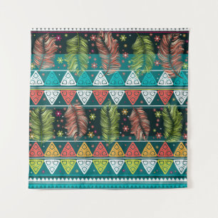 Floral Ethnic Doodle: Gentle Vintage. Tapestry