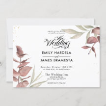 Floral Eucalyptus Watercolor Budget Wedding