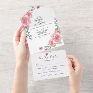 Floral Eucalyptus Wedding Invite Supplie