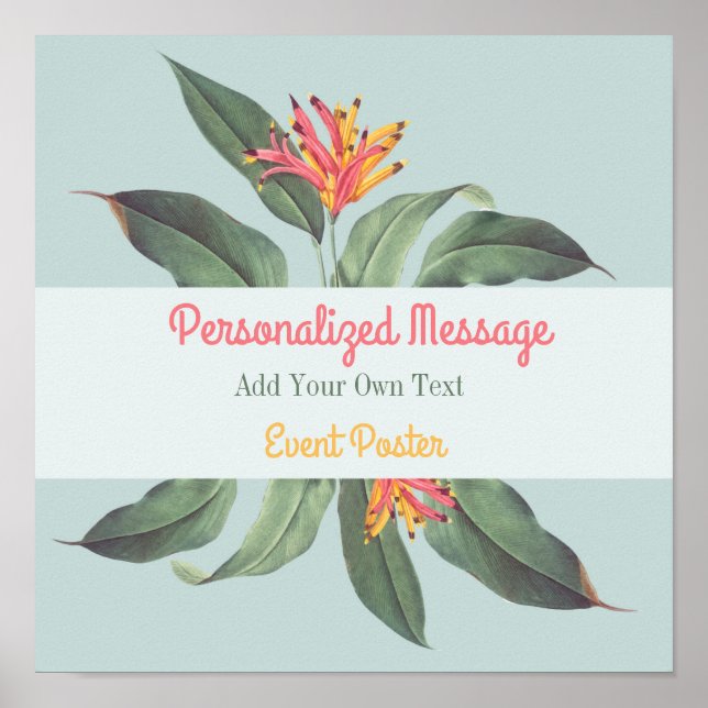 Floral Event Poster (Front)