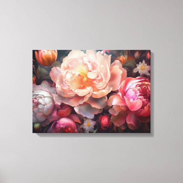 Floral Explosion Canvas Print (Front)