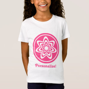 Floral Explosion Girl's Tee, Pink T-Shirt