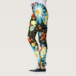 Floral Explosion of Colour Leggings