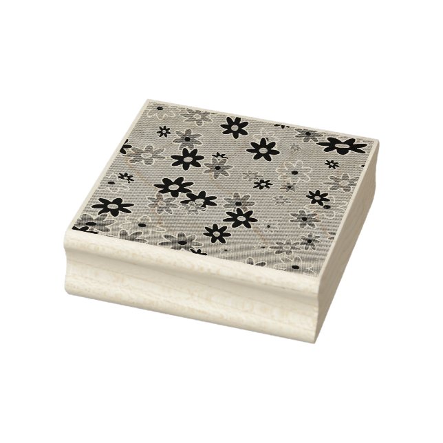 Floral Fabric Seamless Pattern coloured 1 Rubber Stamp (Stamp)