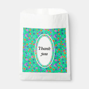 Floral Fabric Seamless Pattern coloured Favour Bags