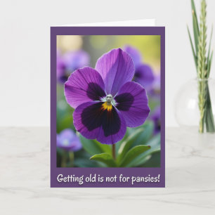 Floral Face Birthday Card