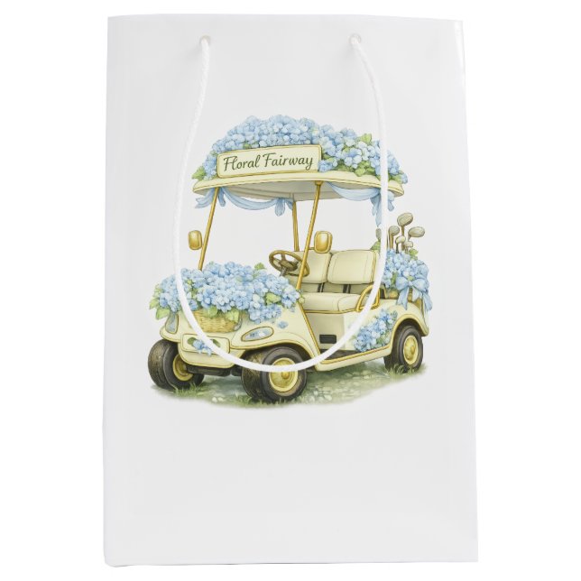 Floral Fairway Golf Gift Bag (Front)