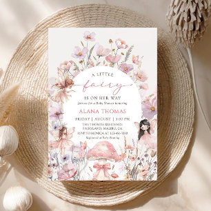 Floral Fairy Baby Shower Invitation