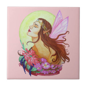 Floral Fairy Design Tile