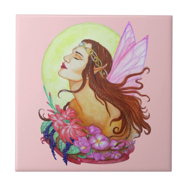 Floral Fairy Design Tile (Front)