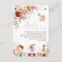 Floral Fairy Garden Party Books for Baby Shower