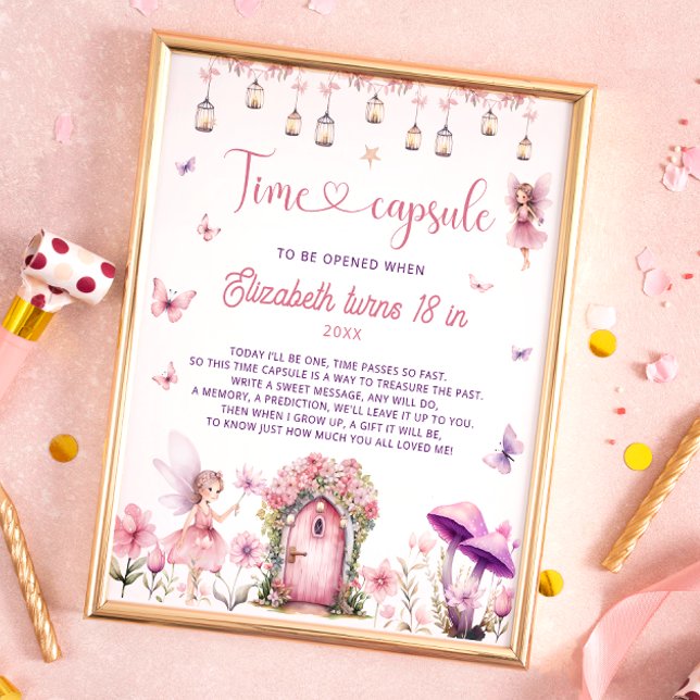 Floral Fairy Garden Time Capsule  Poster (Creator Uploaded)