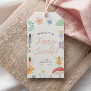Floral Fairy Kids Valentines Day Gift Tags
