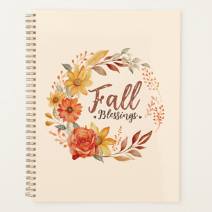 Floral Fall Blessings Planner