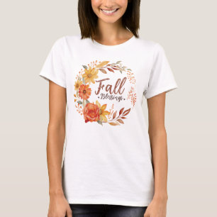 Floral Fall Blessings T-Shirt