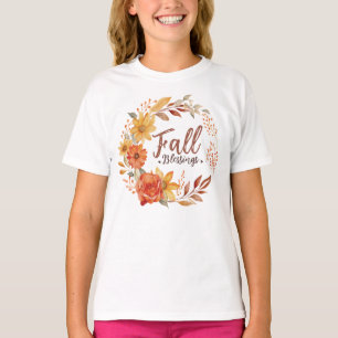 Floral Fall Blessings T-Shirt