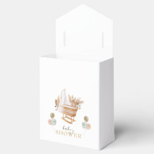 Floral Fall Cradle Baby Shower Favour Box