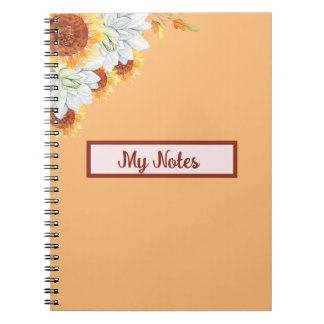 Floral Fall Inspire School Notebook