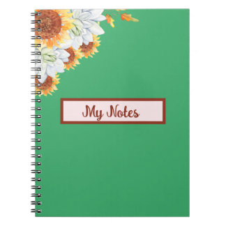 Floral Fall Inspire School Notebook
