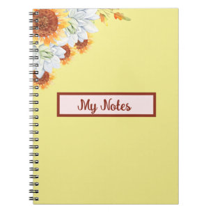 Floral Fall Inspire School Notebook