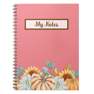 Floral Fall Inspire School Notebook