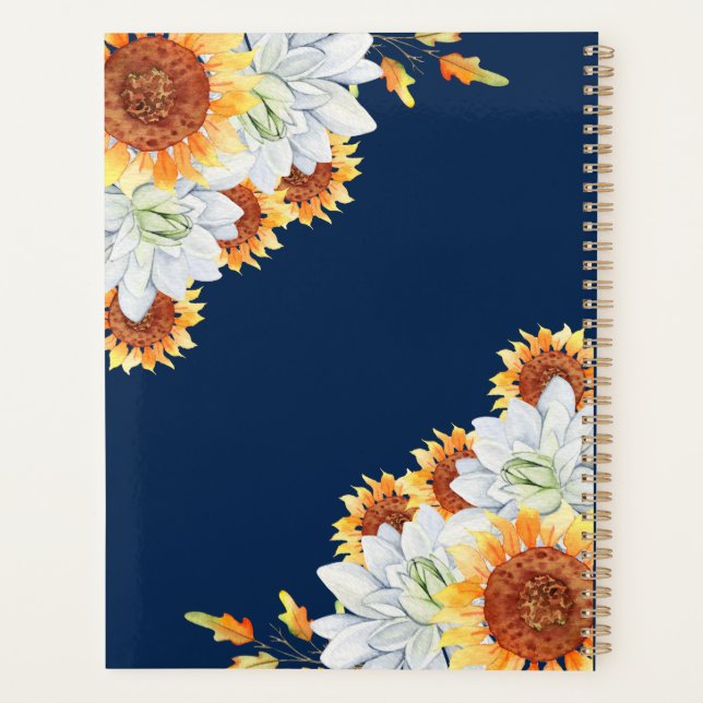 Floral Fall Inspire School  Planner (Back)