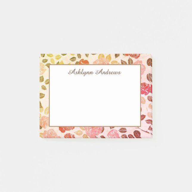 Floral Fall Post-it Notes (Front)