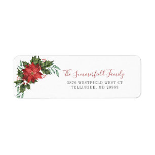 Floral Family Name Botanical Script Return Address