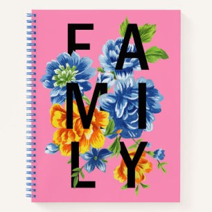 Floral Family Quote Notebook