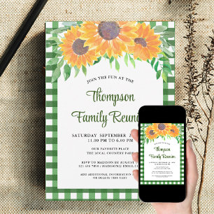 Floral Family Reunion Invitation