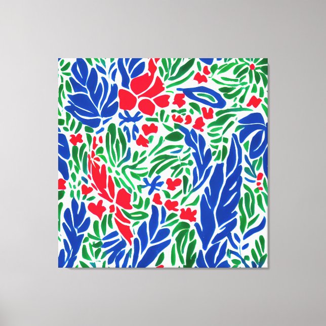  Floral Fantasia: Matisse's Garden of Dreams Canvas Print (Front)