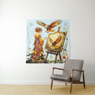 Floral Fantasia Tapestry