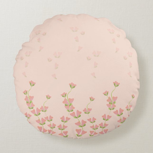 Floral Fantasies Round Cushion (Front)