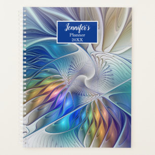 Floral Fantasy, Abstract Fractal Art Flower Name Planner