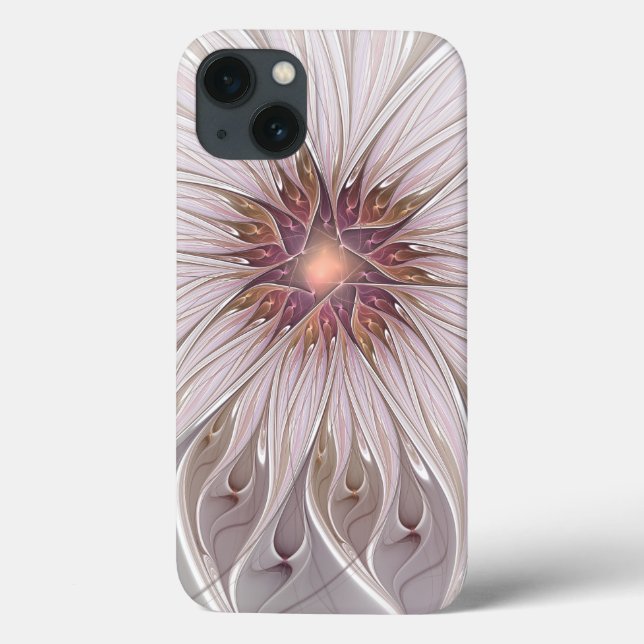 Floral Fantasy, Abstract Modern Pastel Flower Case-Mate iPhone Case (Back)