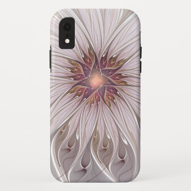 Floral Fantasy, Abstract Modern Pastel Flower Case-Mate iPhone Case (Back)