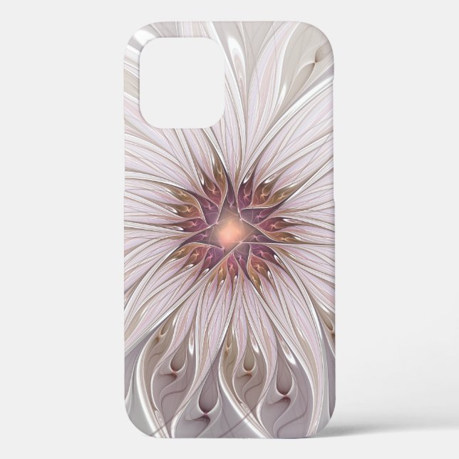 Floral Fantasy, Abstract Modern Pastel Flower Case-Mate iPhone Case (Back)