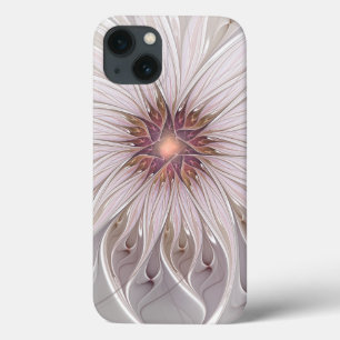 Floral Fantasy, Abstract Modern Pastel Flower iPhone 13 Case