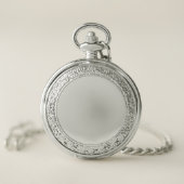Floral Fantasy, Abstract Modern Pastel Flower Name Pocket Watch (Front)