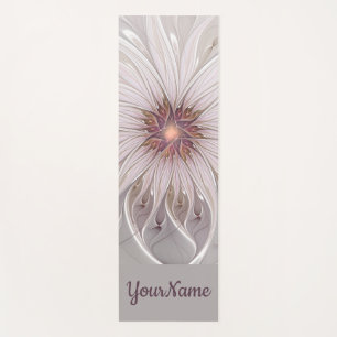 Floral Fantasy, Abstract Modern Pastel Flower Name Yoga Mat