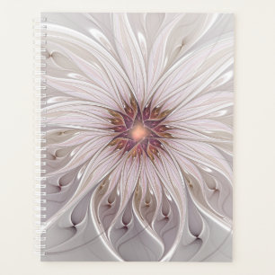 Floral Fantasy, Abstract Modern Pastel Flower Planner