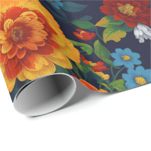 Floral Fantasy All Occasion Classic Wrapping Paper