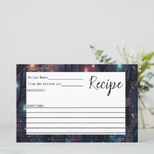 Floral Fantasy Art Recipe Card
