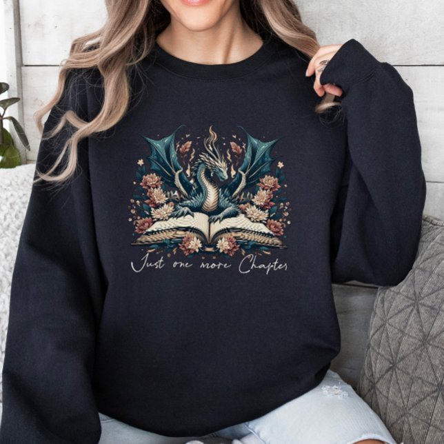 Floral Fantasy Book Dragon Sweatshirt (Creator Uploaded)
