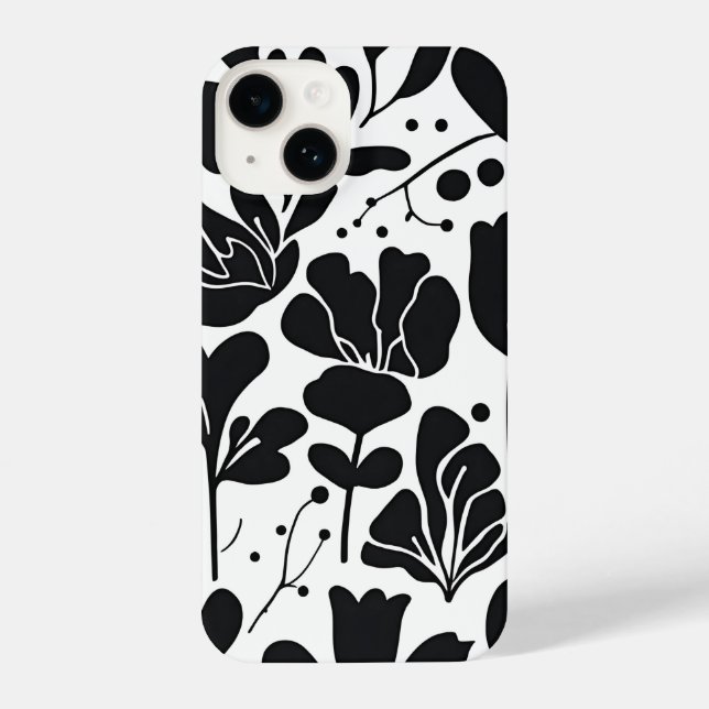 Floral Fantasy: Chic Flower Design Phone Case (Back)